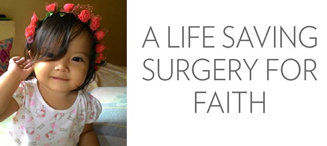 A Life Saving Surgery for Faith Faith Cañete smiling after her congenital heart disease surgery